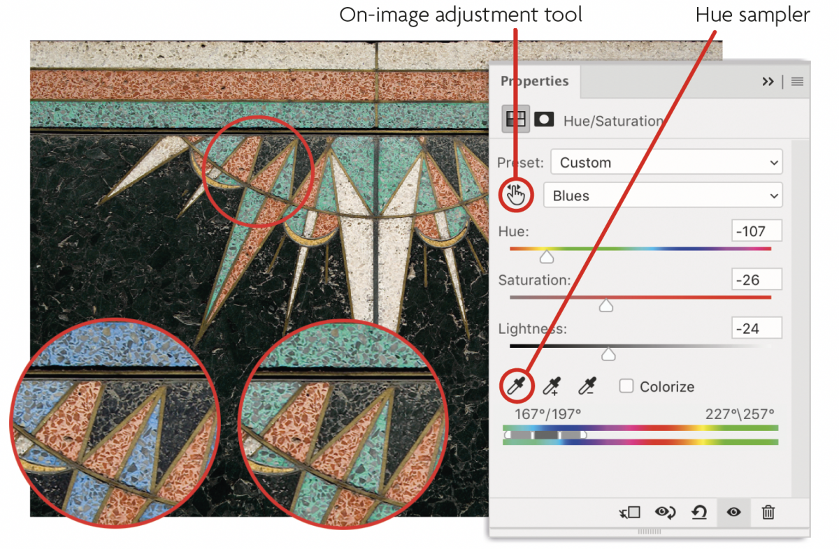 Vibrance & Hue/Saturation - RockyNook